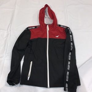 Hooded windbreaker size L